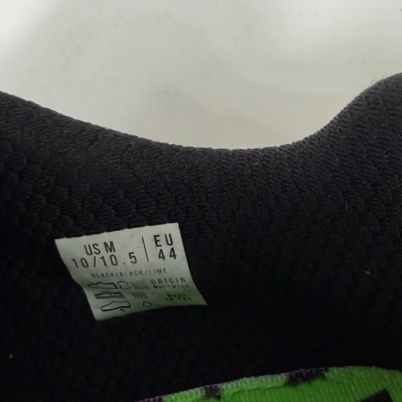 Municipal Origin Sneaker M.OG Black Lime Green Size 10/10.5 - Picture 12 of 13